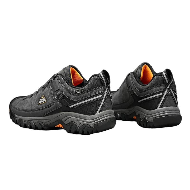 Men’s Leather Hiking Shoes Rubber Sole for Walking and Climbing