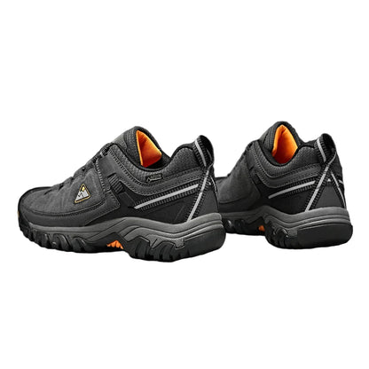 Men’s Leather Hiking Shoes Rubber Sole for Walking and Climbing