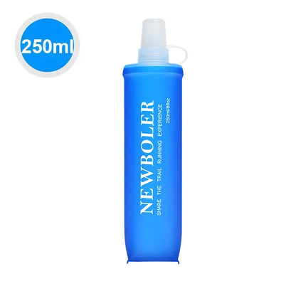 150 to 750 mL Collapsible Silicone Water Bottle for Hiking and Camping