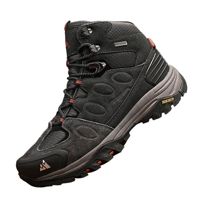 Men’s High Top Suede Hiking Boots Lace Up Non Slip for Winter