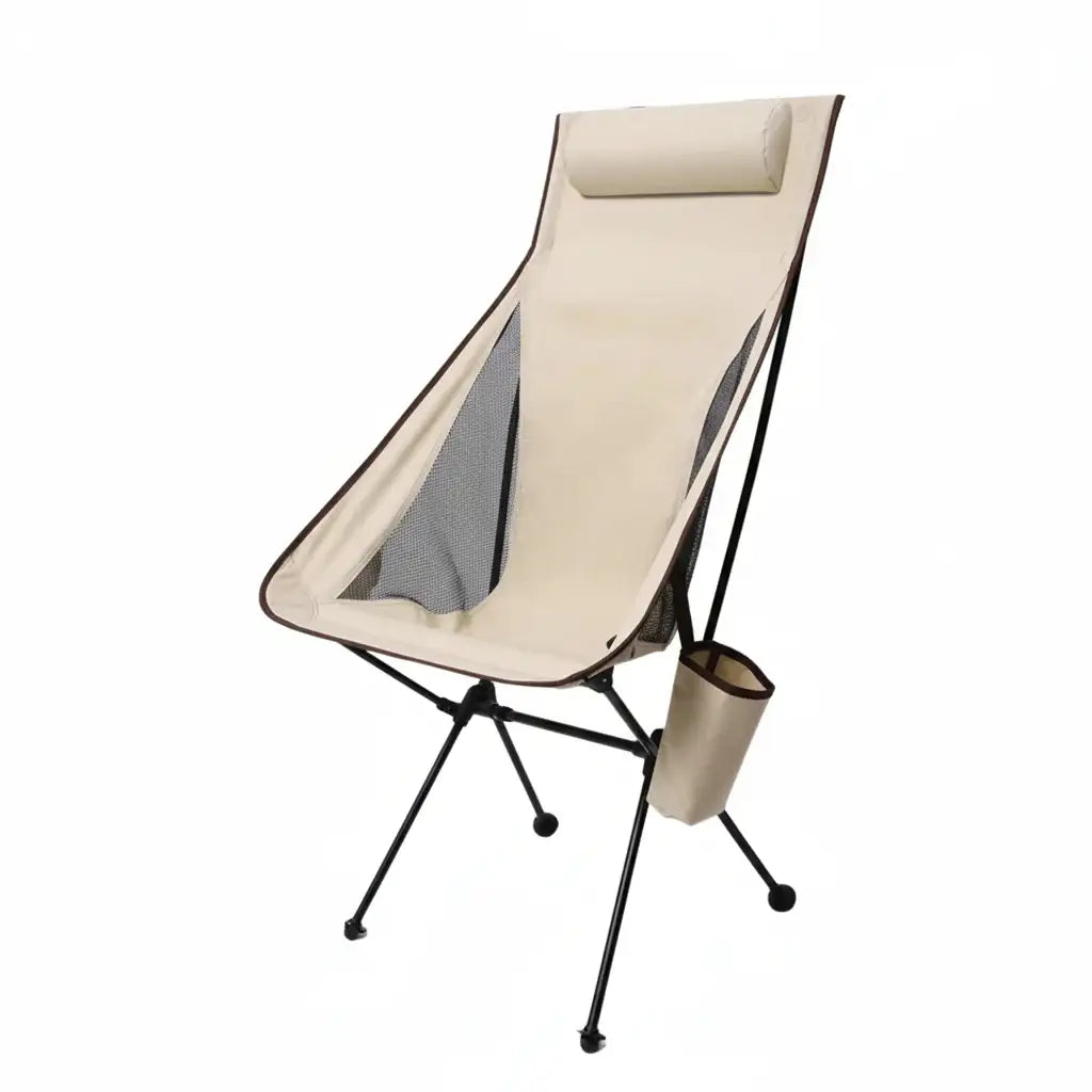 Lightweight Folding Camping Chair with Headrest - The PeakTrail