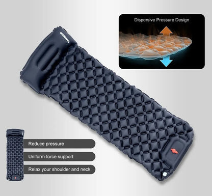 Inflatable mattress with integrated pump "AirSleep" | Camping Floor Mat