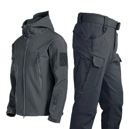 Men's Softshell Hiking Set Jacket and Pants for Outdoor Use - The PeakTrail