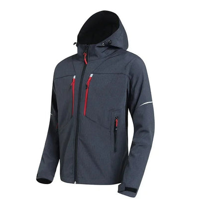 Men's Winter Softshell Jacket Warm and Windproof for Hiking - The PeakTrail