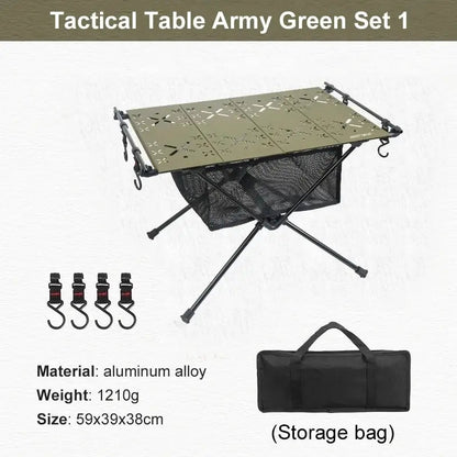 Multifunctional Folding Camping Table for Outdoor Use - The PeakTrail