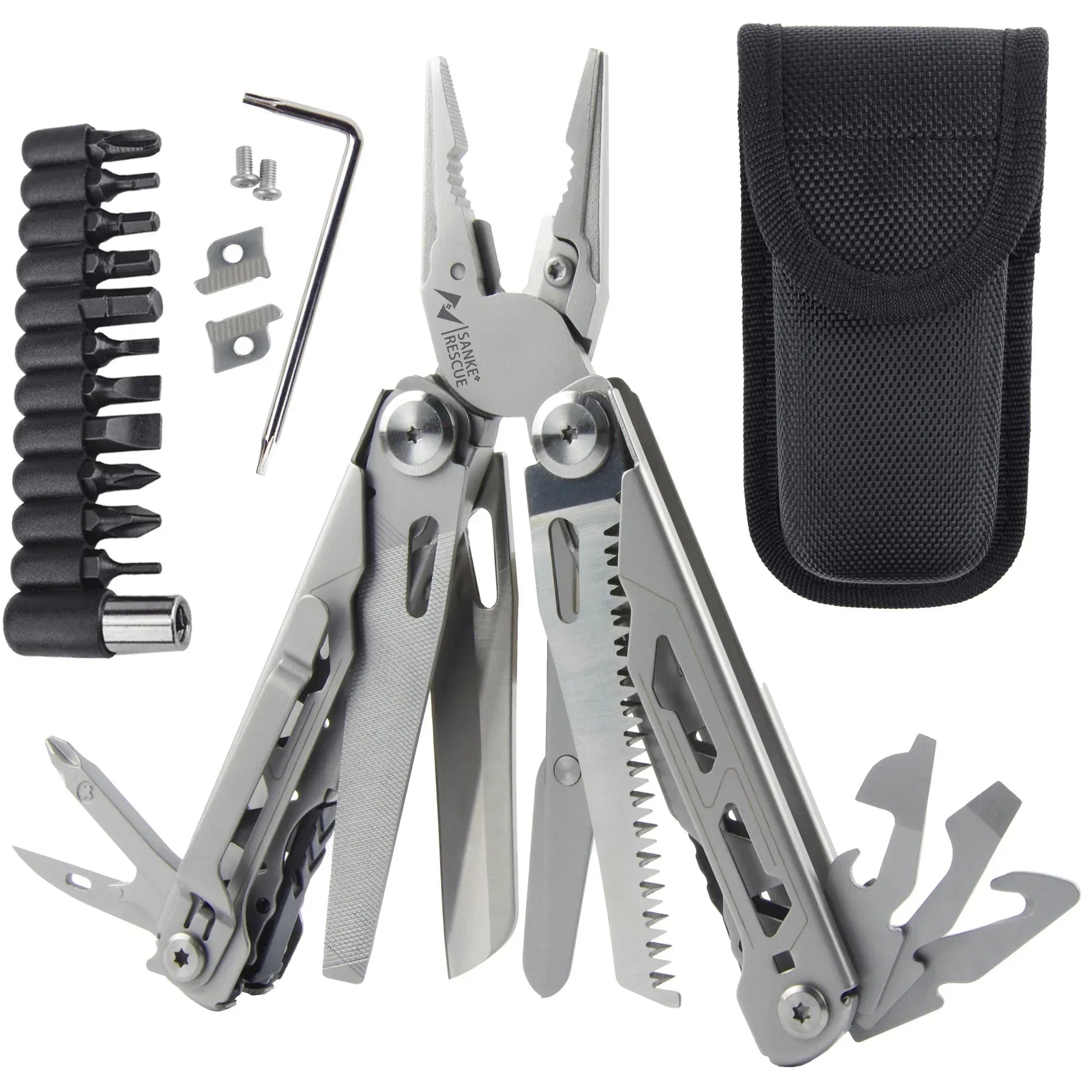 Multitool Set with Pliers and Screwdriver for Camping Use - The PeakTrail