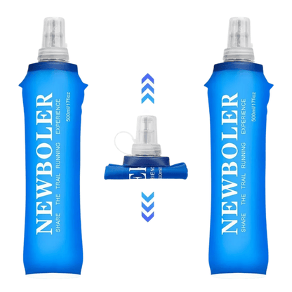 Newboler Soft Flask Collapsible Water Bottle 250ml 500ml - The PeakTrail