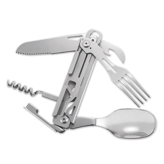 Survival Card Tool Stainless Steel Multi - Tool with Saw - The PeakTrail