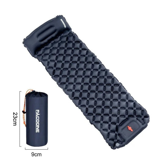 Inflatable mattress with integrated pump "AirSleep" | Camping Floor Mat