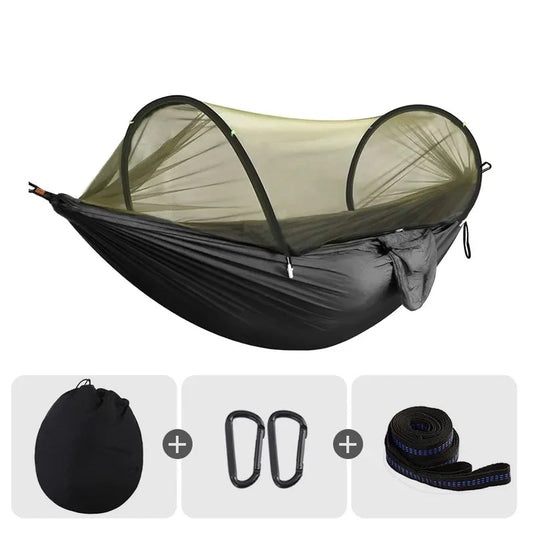 Westtune Camping Hammock 3 - in - 1 with Mosquito Net and Quick Setup - The PeakTrail