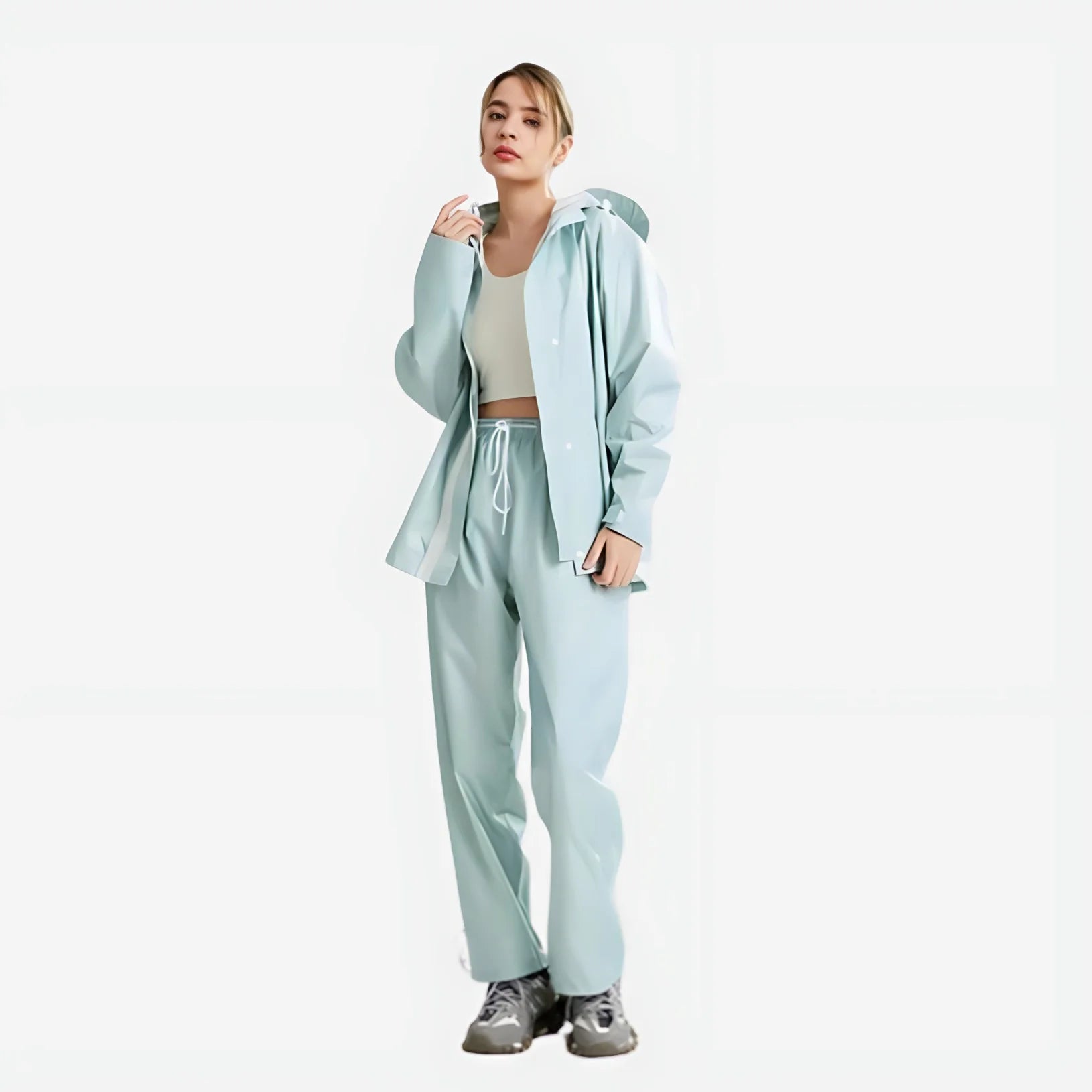 Women's Rain Suit Waterproof Jacket and Pants Set - The PeakTrail