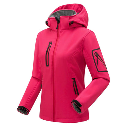 Women's Winter Hiking Jacket Softshell and Windproof - The PeakTrail
