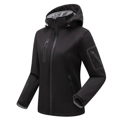 Women's Winter Hiking Jacket Softshell and Windproof - The PeakTrail
