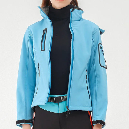 Women's Winter Hiking Jacket Softshell and Windproof - The PeakTrail