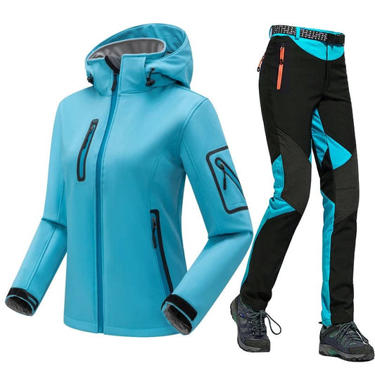 Women's Winter Hiking Set Jacket and Pants Insulated - The PeakTrail