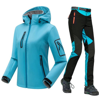 Women's Winter Hiking Set Jacket and Pants Insulated - The PeakTrail
